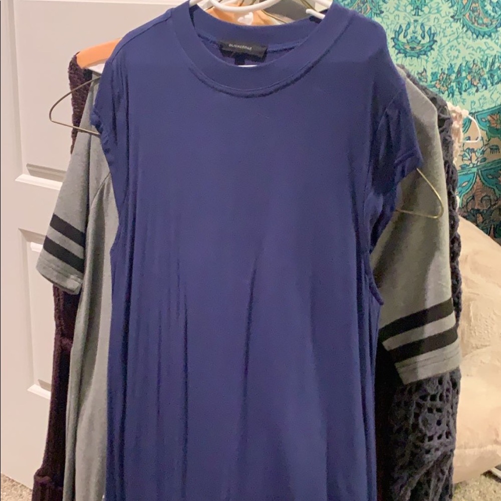 solid navy dress